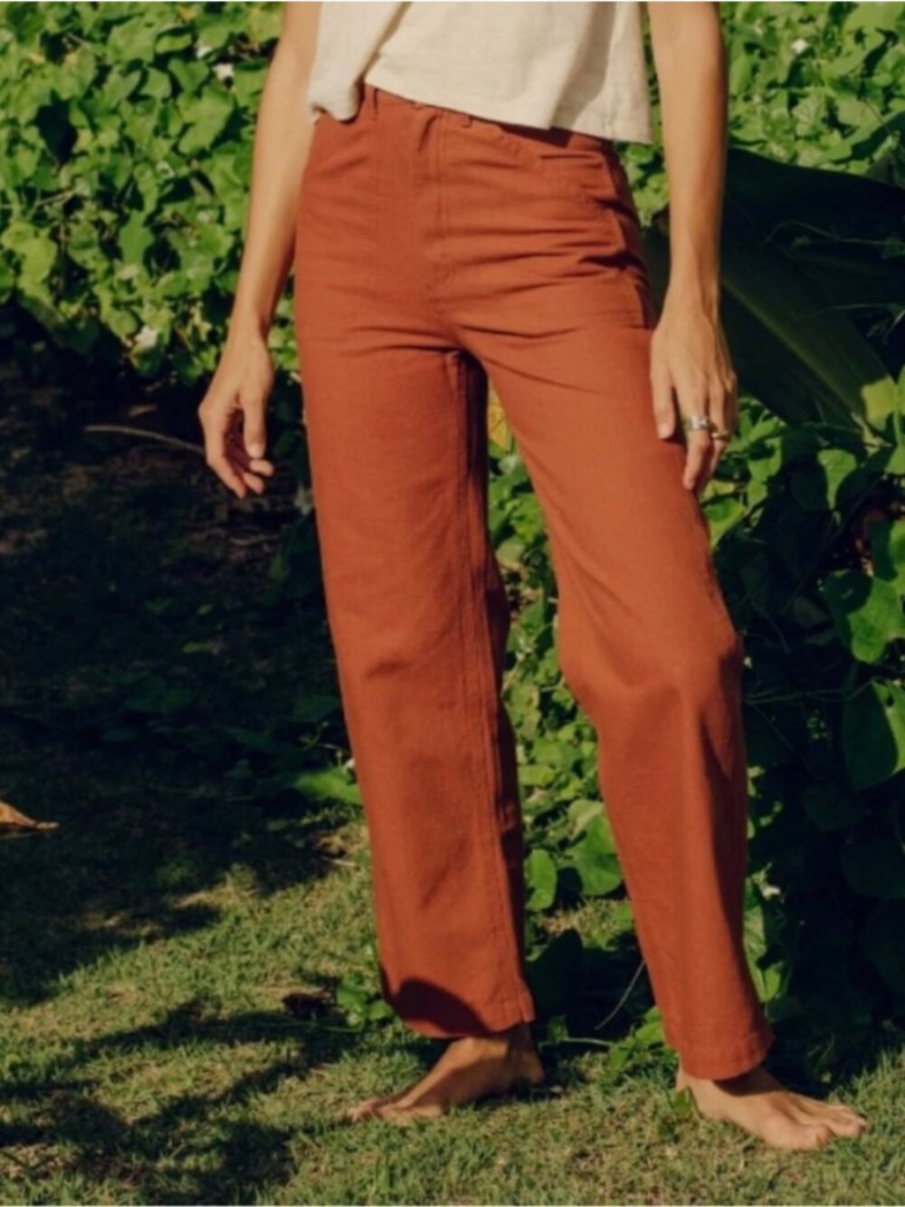 Mollusk California Rust Wide Leg Painters Pant Size M